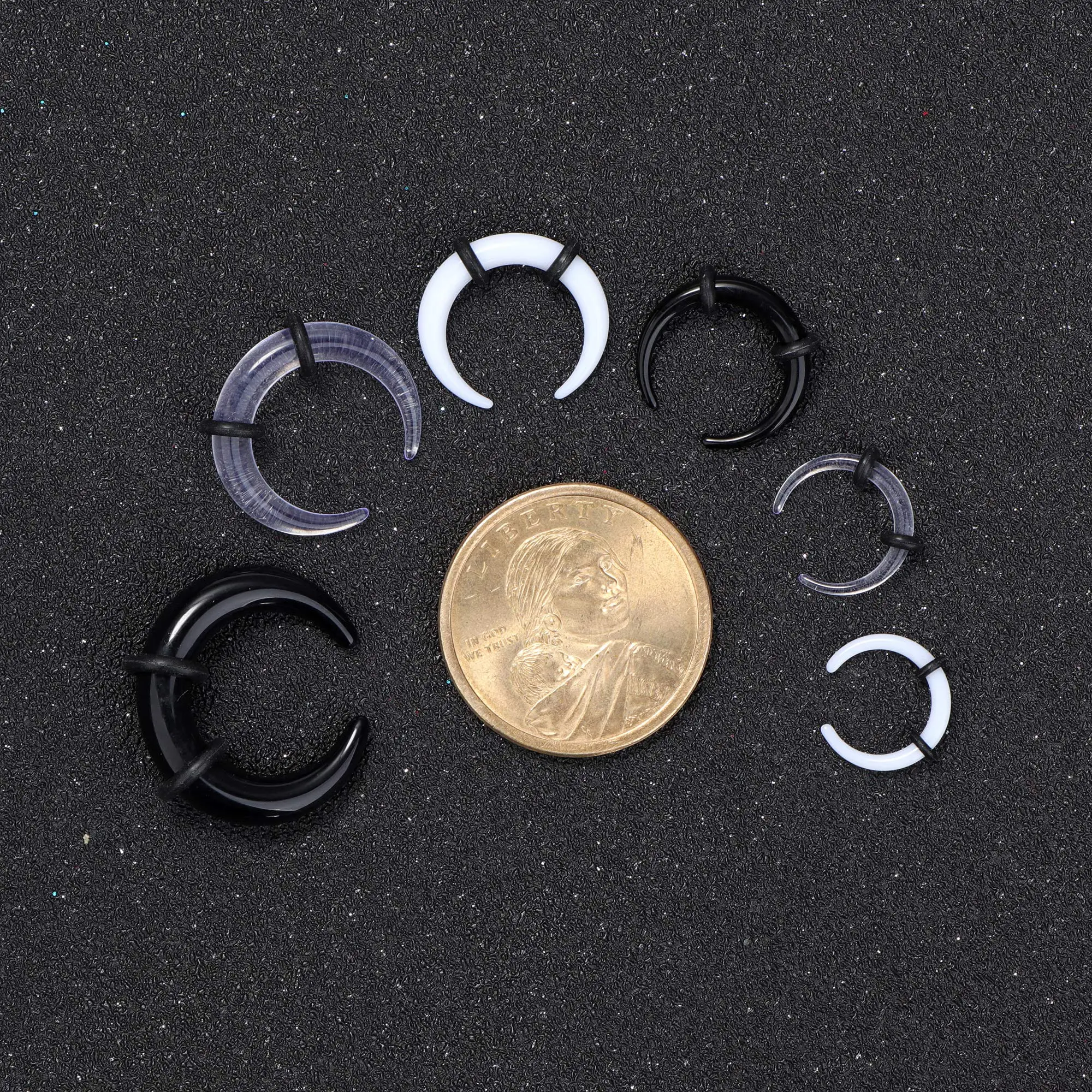 Acrylic Pincher Tapers Septum Ring C Shape Expander