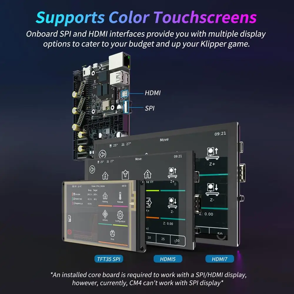 BIGTREETECH Manta E3EZ V1.0 SPI محرك متدرج سائق طباعة عالية السرعة كليبر دعم متوافق مع Raspberry PI BL Touch