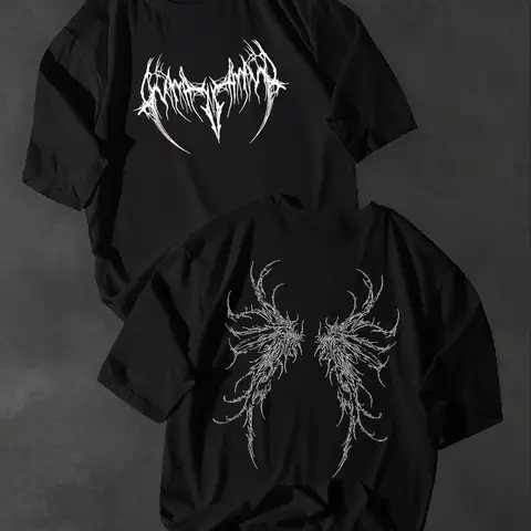 Dark Style Unisex Death Metal Men's T-shirt Summer Trend Street Fashion Casual T-shirt