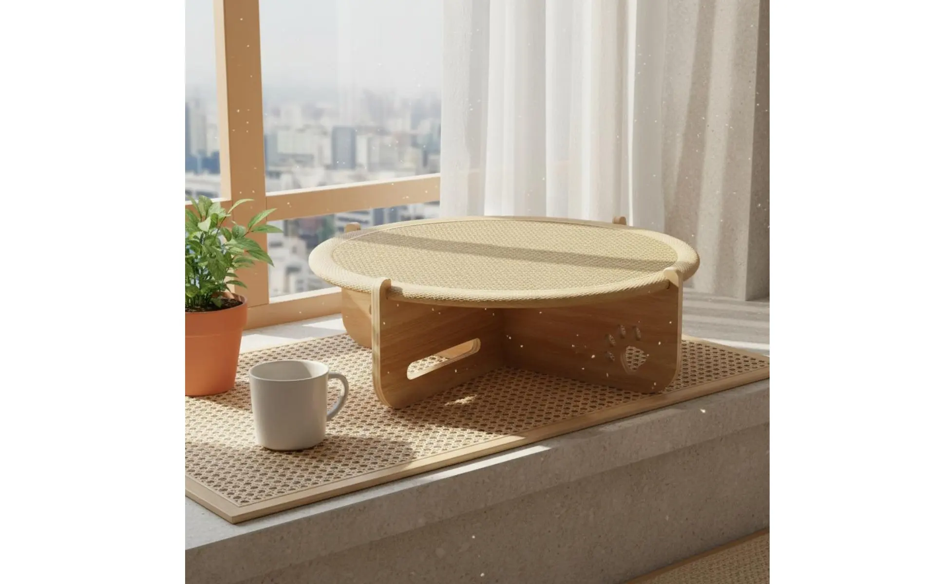 Cama Arranhador Felino Cama de Rede Felina Dois em Um Tapete de Dormir para Cachorros Pequenos Refrescante Respirável para Gatos, Verão Cama Arranhador Felino Cama de Rede Felina Dois em Um Tapete de Dormir para Cachorros Pequenos Refrescante Respirável para Gatos, Verão