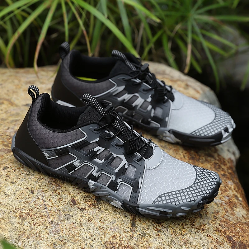 Aqua sapatos para mulheres homens descalços sapatos de água antiderrapante de secagem rápida ao ar livre praia upstream wading sapato de natação tênis unisex