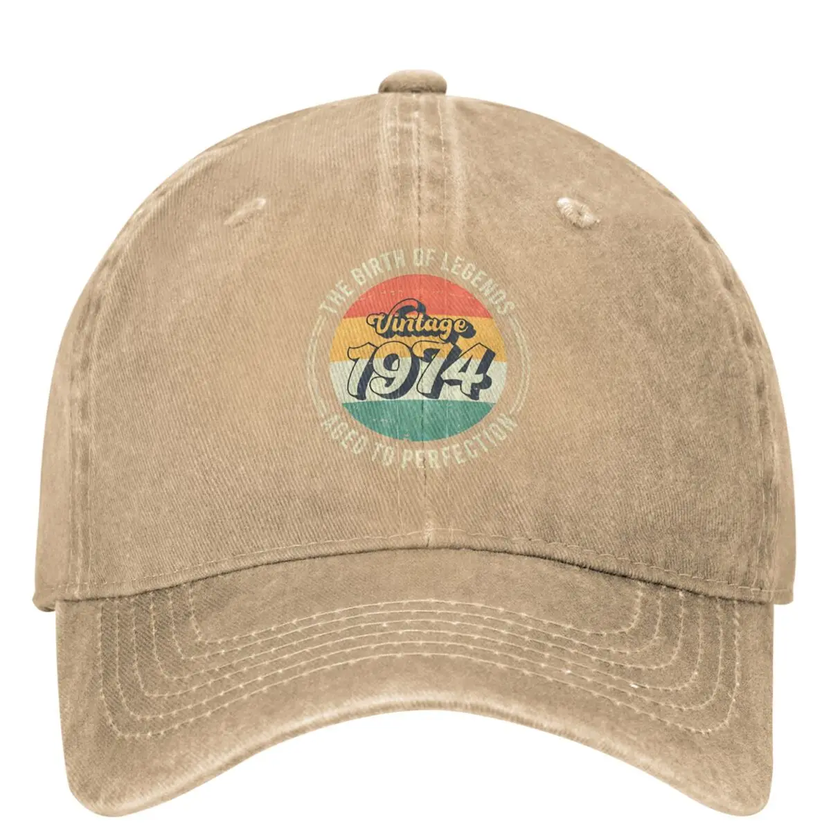 

Vintage 1974 Baseball Cap 50th Birthday The Birth Of Legends Women Men Sun Trucker Hat Summer Vintage Outdoor Sport Snapback Cap