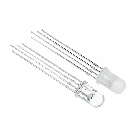 10-100PCS High-brightness WS2812B Plug-in Lamp Beads: F5RGB Built-in IC 5V Programmable Direct Insert 5MM Color Full-color LED