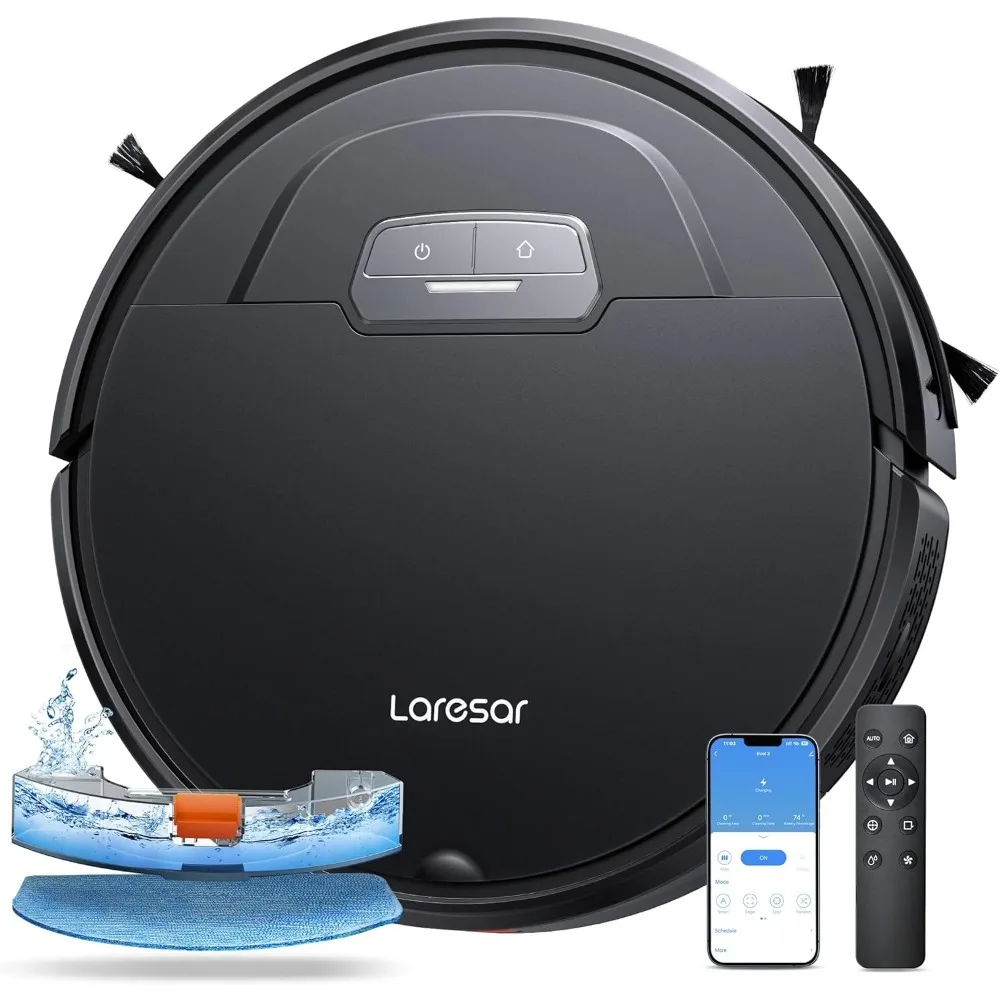 

d Mop Combo, Max 4500Pa Suction, Evol 3 Robotic Vacuum Cleaner with Auto Carpet Boost, Self-Charging Robot Vacuum