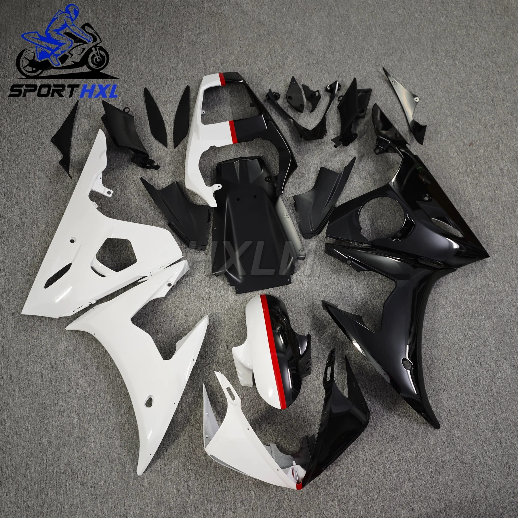 

The ABS Motorcycle Fairing kit for YAMAHA YZF-R6 2003 2004 2005 model blue white black YZF R6 fairings set 03 04 05