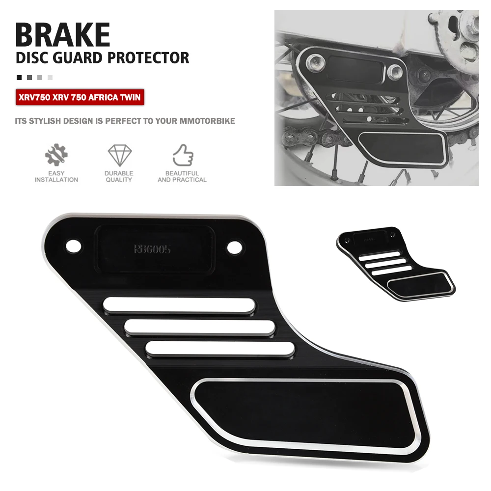 

For Honda XRV750 Africa Twin XRV 750 Motorcycle Rear Brake Disc Protection Potector Guard Cover CNC Accessories