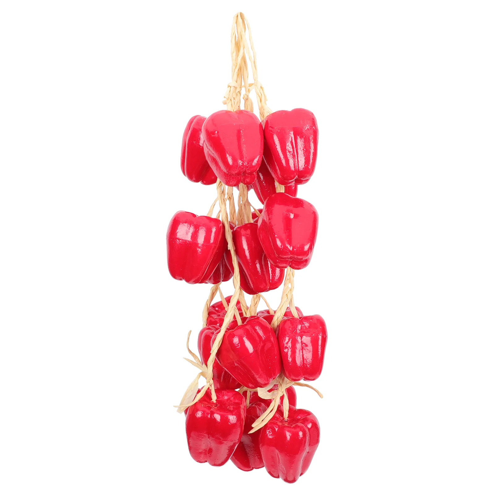 

5 Pcs Poles Simulation Chili Hanging String Pepper for Farmhouse Decor Decorate Red Scene Layout Decors Kitchen Decorations