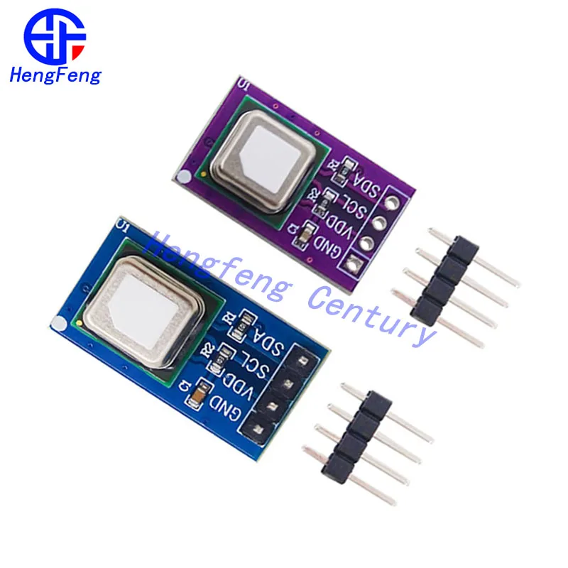 บอร์ดสื่อสาร I2C แบบ2 in 1ความชื้นและอุณหภูมิตรวจจับคาร์บอนไดออกไซด์ CO2เซ็นเซอร์โมดูลก๊าซ SCD41 SCD40