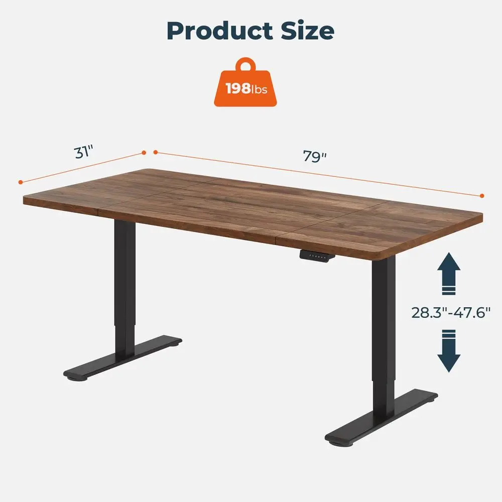 Adjustable Height Standing Des – Home Office With Two Desks Bewertung und Preis