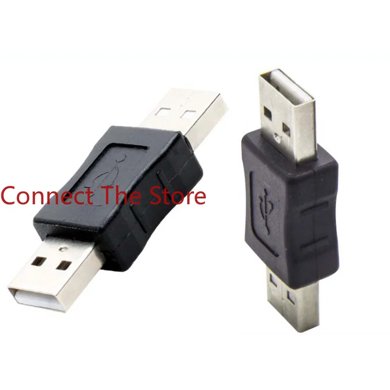 6PCS USB Dual Male  2.0  To  Extension Female Adapter     Pair Port Connect  Conversion Head