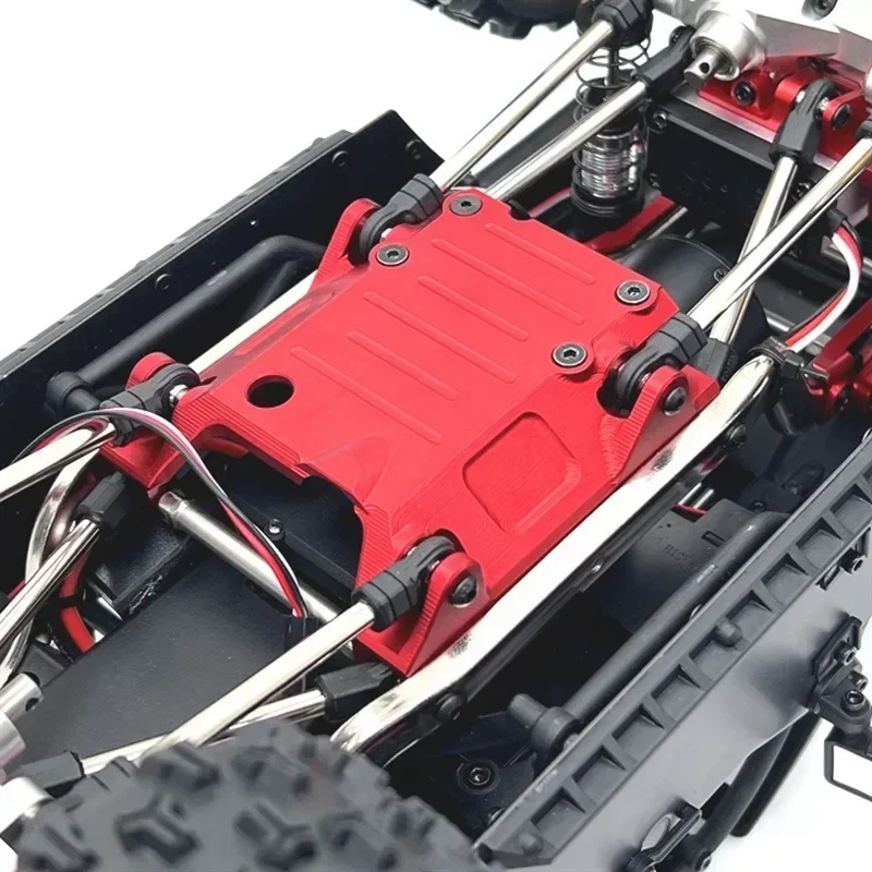 

For MJX H12Y H12Y+ Metal Chassis Skid Plate Transmission Gearbox Mount Base 1/12 RC Crawler Car Upgrade Parts Accessories