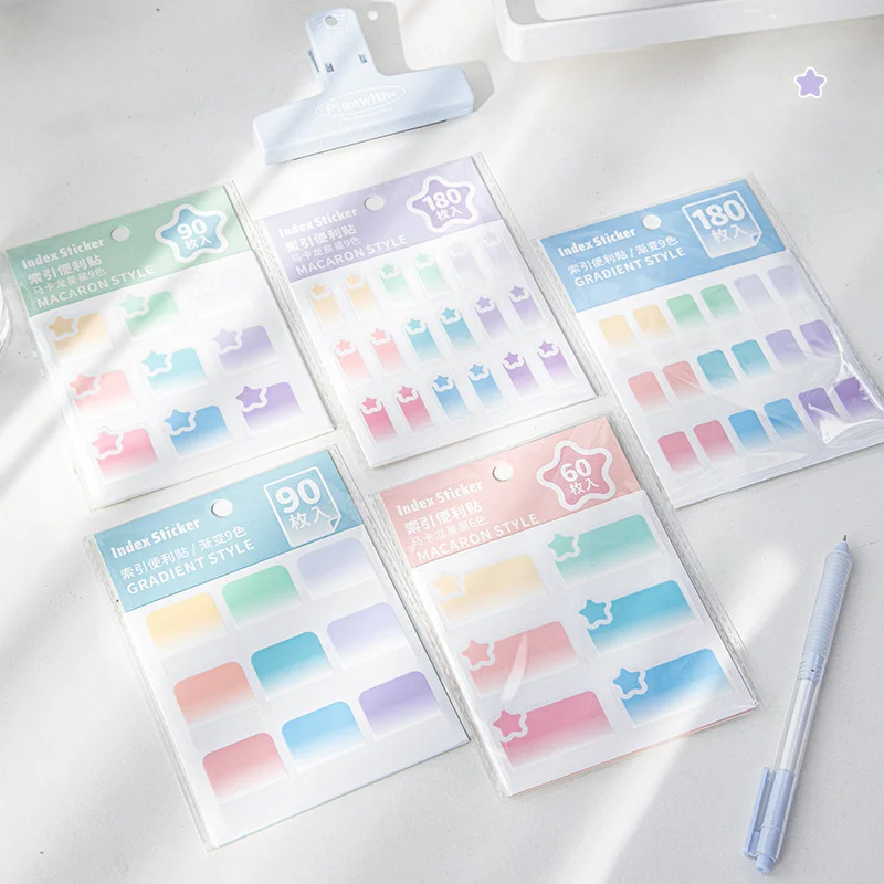 Gradual Change Index Stickers Notes Sticky Post-it Notes Planner Stickers  Stationery Business Supplies