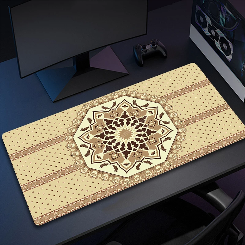 

900x400mm Rubber Mouse Mat Persian Carpet Style Mousepad Non-Slip Large Gaming Mouse Pad Gamer Keyboard Mat Rubber Desk Mats XXL