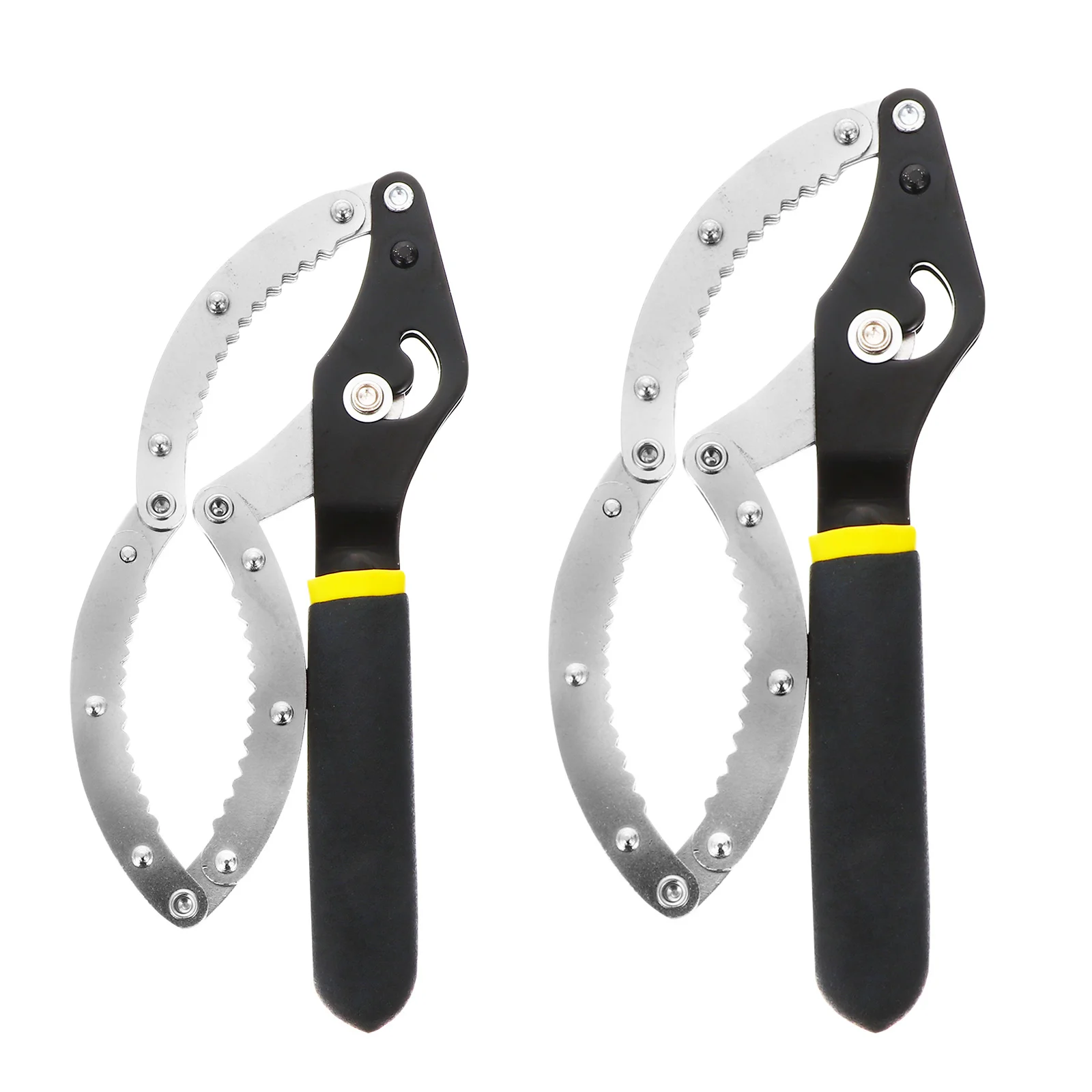 

2Pcs Adjustable Oil Filter Wrench 3 Rows Teeth Sturdy Handy Removal Tool Oil Filter Wrench Disassembly Tool Car Accessories