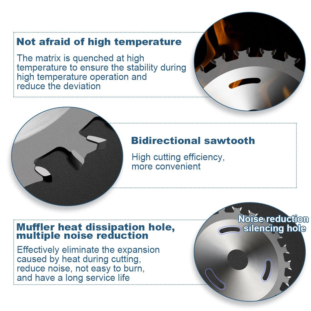 Alloy Circular Saw Blade Wood Cutting Disc Wheel Two Way Woodworking Saw Blades 4 Inches Multitool for Power Tool Angle Grinder