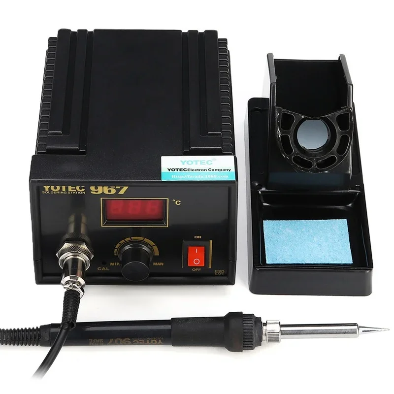 FINDAMAZE 110-265V 967 Power Electric Soldering Station SMD Rework Welding Iron Holder Set