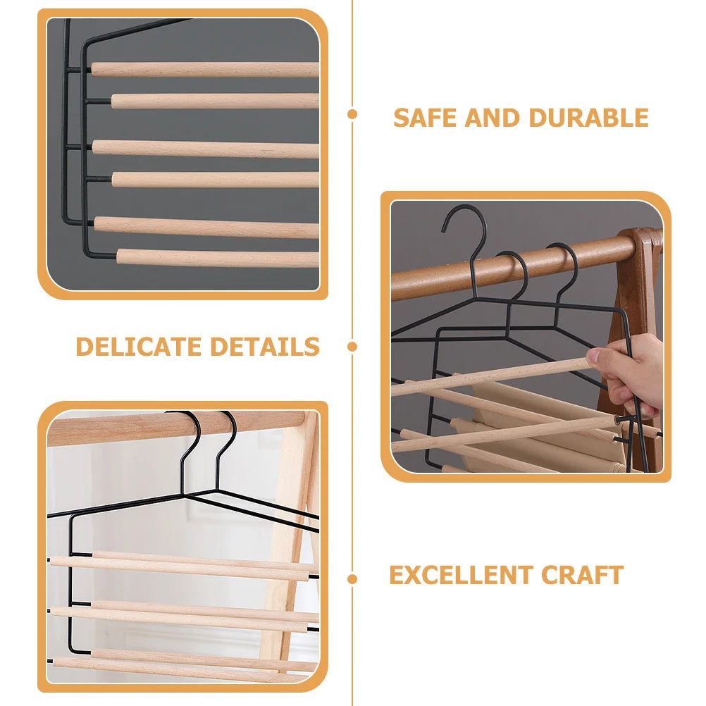 

Hangers Space Saving Multifunctional Pants Multi-layer Belt Rack 3 Tier Clothes