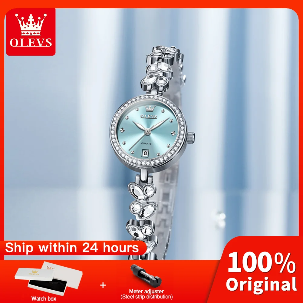 

OLEVS 5679 Romance Woman Wristwatch Light Night Artisanal Ingenuity Original Quartz Movement Luminous Waterproof Watch For Woman