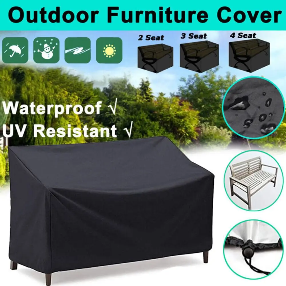 Heavy Duty 2 3 4 Seater Garden Bench Cover Seat Waterproof Furniture Outdoor