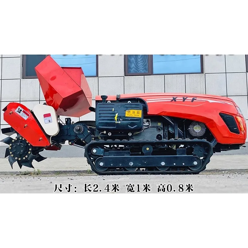 Multifunktions-Bauernhofmanagement, leistungsstarke Obstgarten-Fernbedienung, Bodenfräse, Düngung, Gewächshaus-Trenching-Maschine