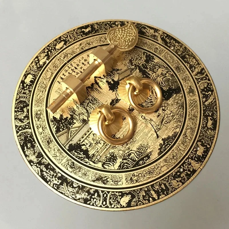 Chinese Antique Furniture Copper fittings 140/180/240mm Cabinet Handle shoe bookcase wardrobe door handle Retro Furniture