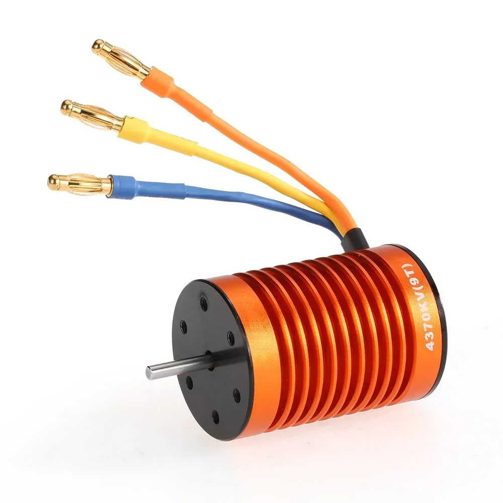 HSP mobil REMOTE CONTROL ไม่จำกัด9T 4370KV เครื่องจักรไฟฟ้าไร้แปรงถ่าน60A ชุด ESC แบบไม่มีแปรงถ่าน