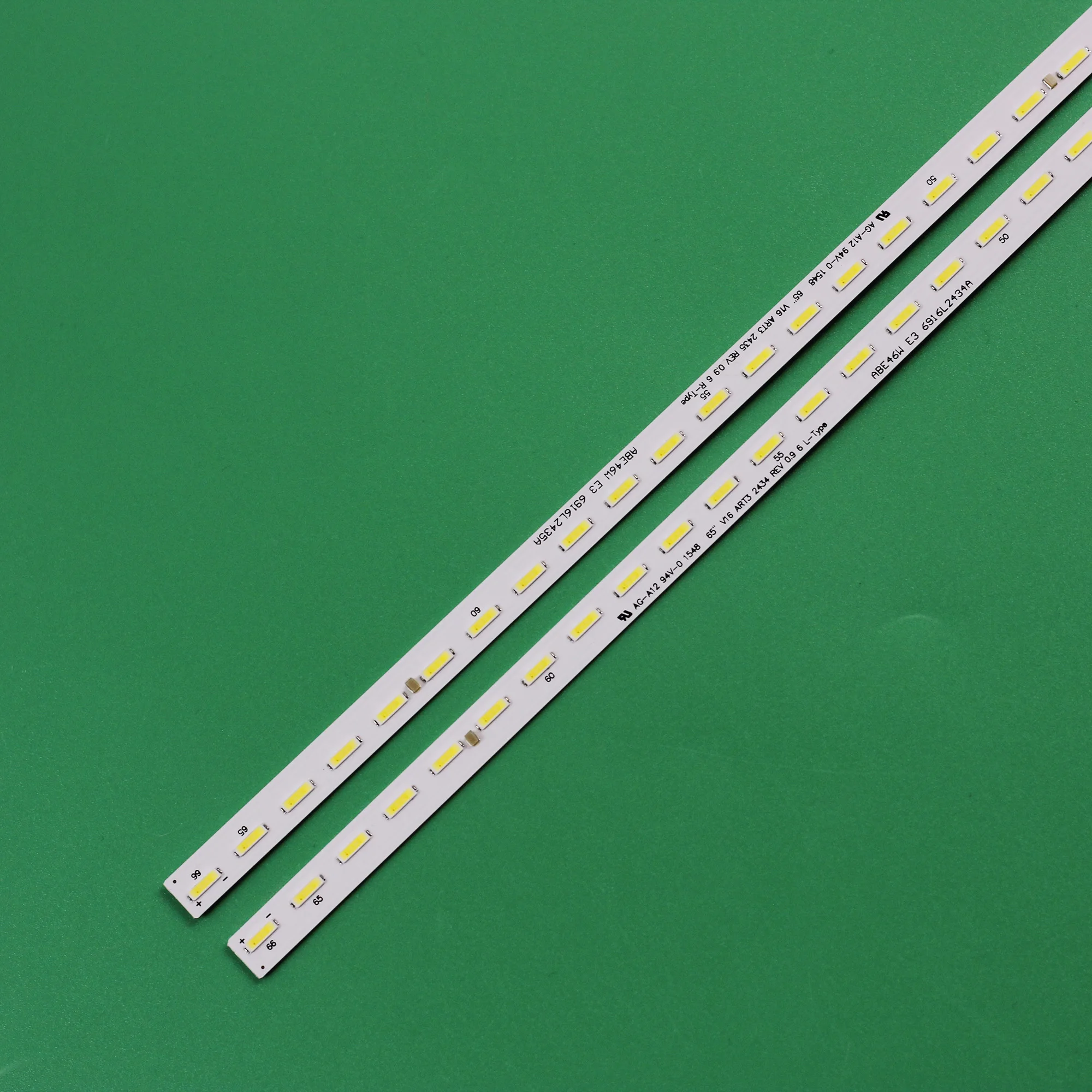 713mm 66LED LED Backlight strip 65 V16 ART3 2435 2434 6916L2434A 6916L2435A For 65UH661V 65UH650V LC650EGE FJ M2 M1