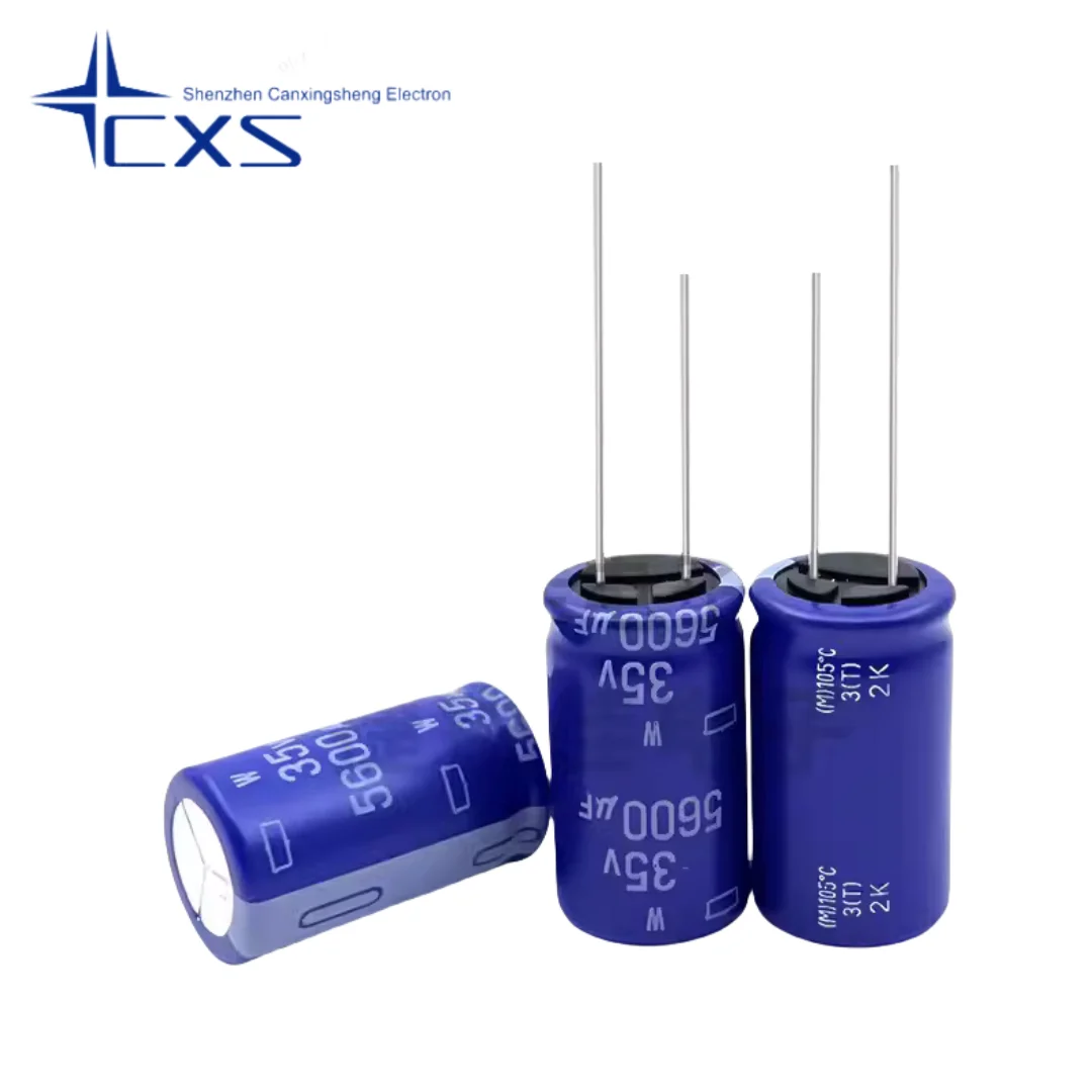 

5pcs 5600UF35V 18x30mm Black King Kong 35V5600UF High Frequency Low Impedance Long Life Electrolytic Capacitor