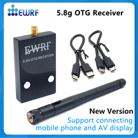 EWRF New 48CH Mini FPV Receiver UVC Video Downlink OTG For Android Mobile Phone Smartphone FPV Quadcopter Drone