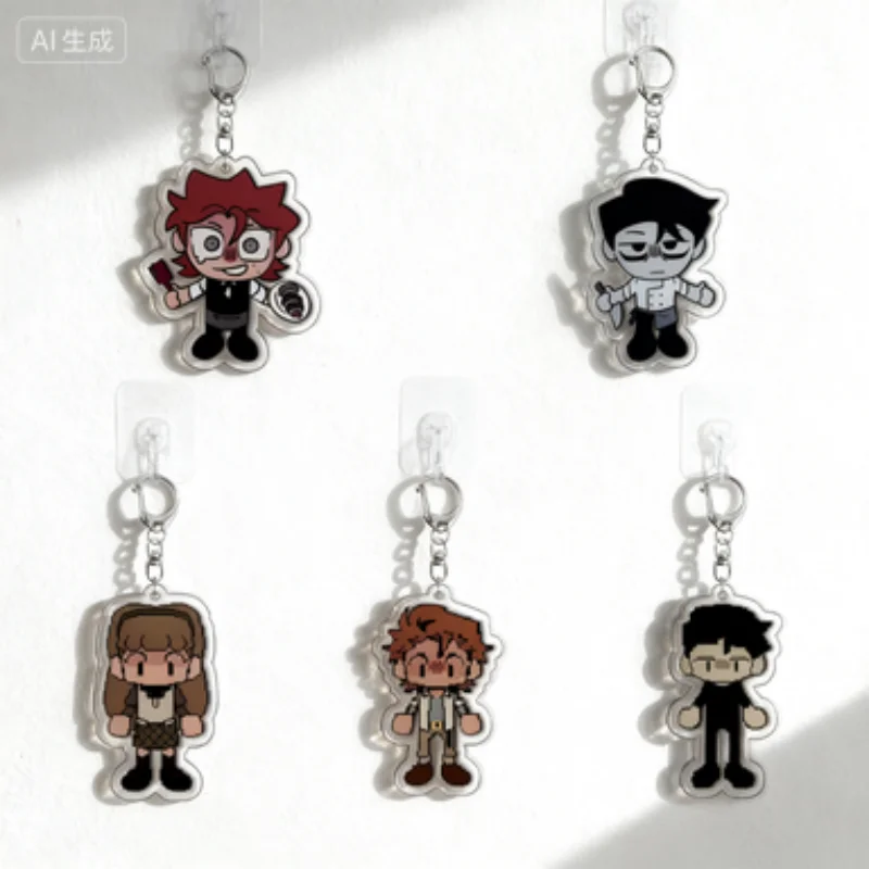 

HOT Game Dead Plate Acrylic key ring keychain Rody Lamoree Keyrings Jewelry Vincent Charbonneau Fans Friends Gamer Gifts