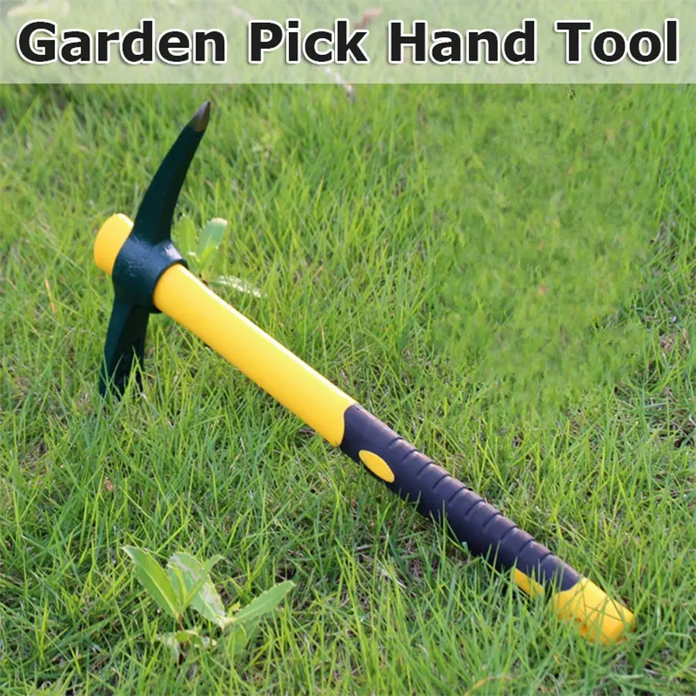 Outdoor Farm Fiberglass Handle Pick Mountain Household Garden Supplies Pickaxe Hoe Planting Tool
