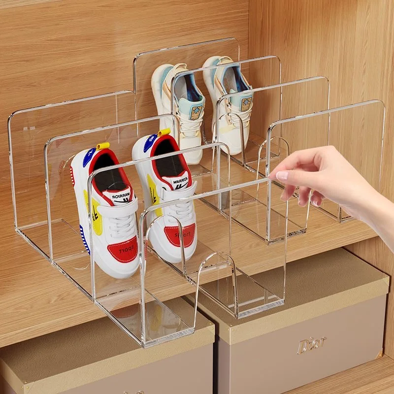Children's Shoe Box Home Use Shoe Cabinet Storage Space Saving Transparent Acrylic Simple Baby Shoe Rack Storage Box view 4