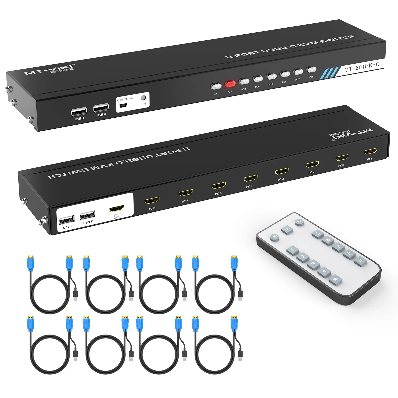 4K 30Hz 8 Port Kvm … - image