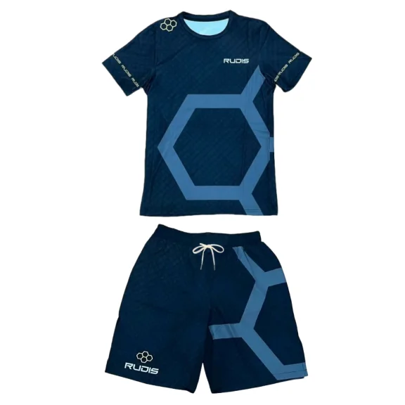 2026 Men's Casual Sports Comfortable Breathable T-shirt, Adult and Children's Fighting Training Quick-drying Short-sleeved Set