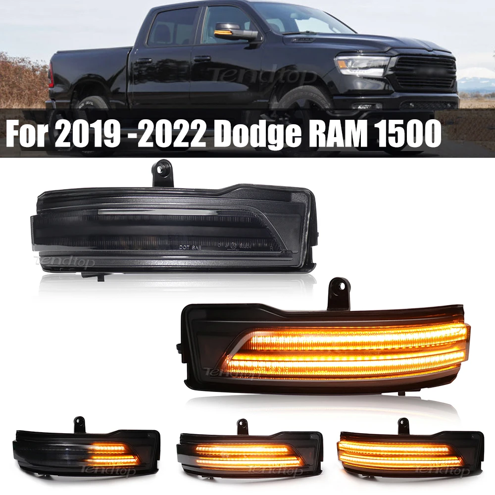 

Динамические фонари поворотников для 2019 2020 2021 2022 2023 Dodge RAM 2024 DT, последовательный Боковой габаритный фонарь