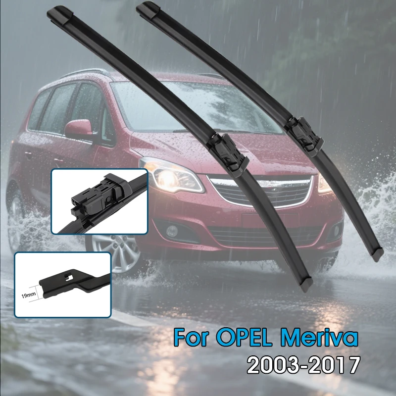 

Car Wiper Blades For OPEL Meriva A B 2003-2017 Windshield Windscreen Front Window Blades Car Accessories