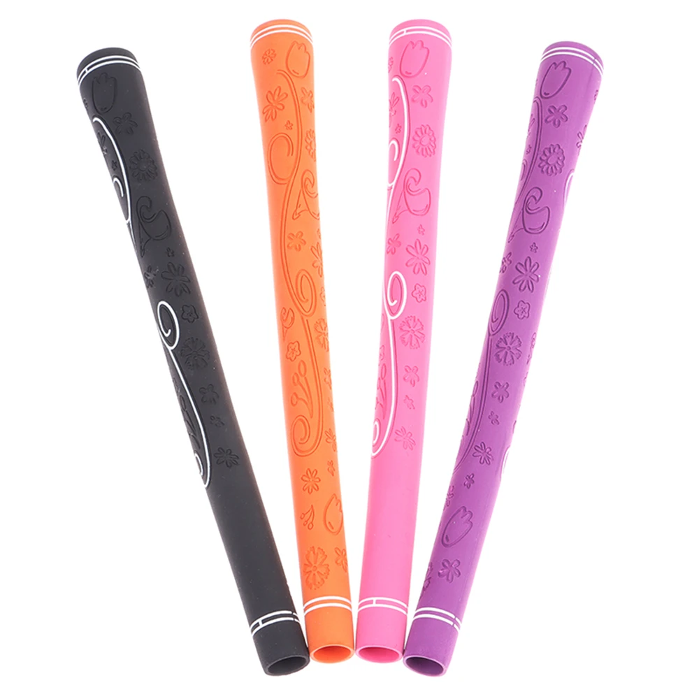 Golf Handle Grips for Women, Rubber Club Grip, Ultra-light, Non-Slip, Wear-Resistant, Shock Absorption, Swing Practice, 5 Pcs