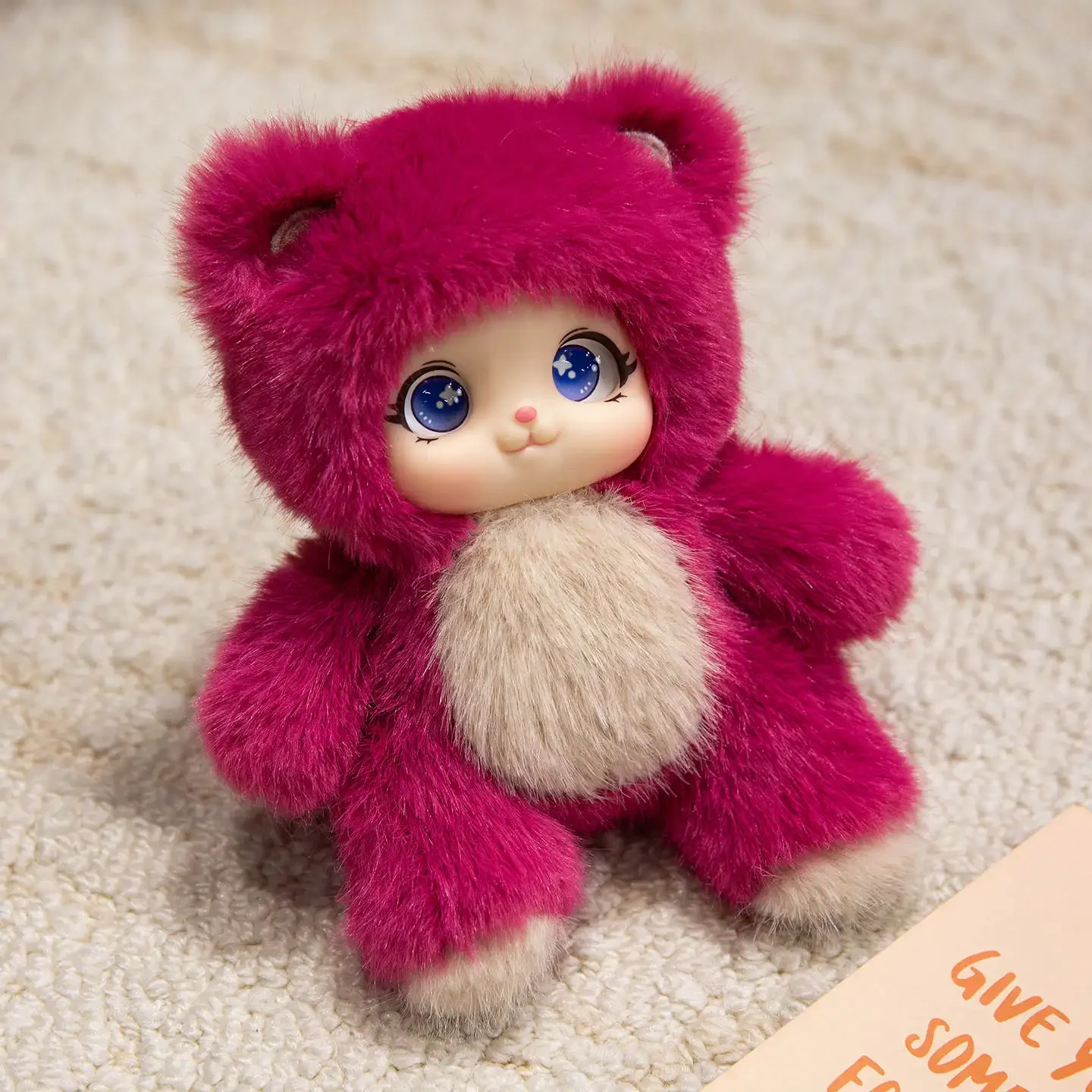 18 cm große Bären, Schafe, Kaninchen und Frösche, Plüschtier, niedliche Tiere, leuchtend farbiger Duft, Vinylpuppen, Kinderspielzeug, Mädchen-Geburtstagsgeschenk