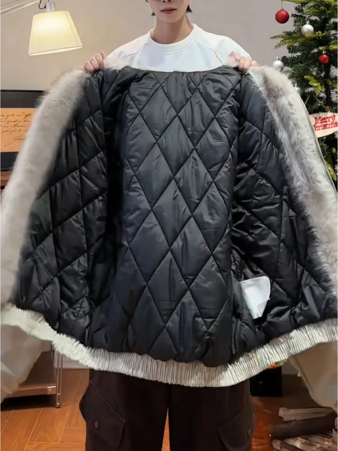 

Мужская хлопковая куртка Cleanfit с воротником из овечьего вельвета, утепленная, зимняя, свободного кроя, повседневная, теплая, с длинными рукавами, на молнии, цветная