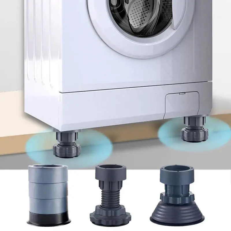 Adjustable Height Washing Machine Support Washing Machine Foot Pads Anti Vibration Refrigerator Base Fixed Non-Slip Pad Support