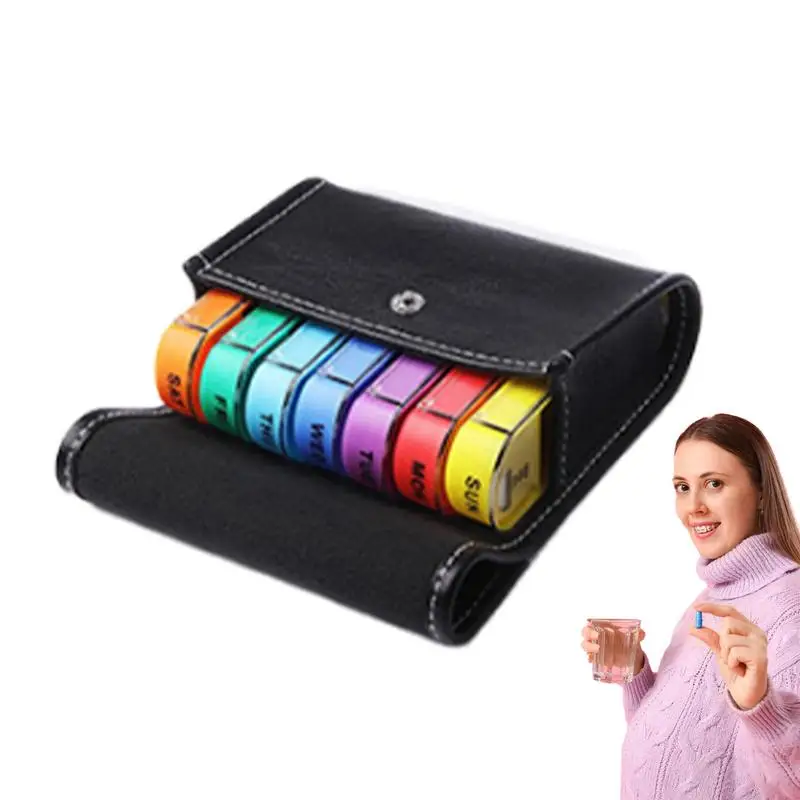 7 Day Family Medicine Box Medicine Case Medicine Pill Organizer Medicine Planner Case Daily Pill Organizer 4 Compartments For