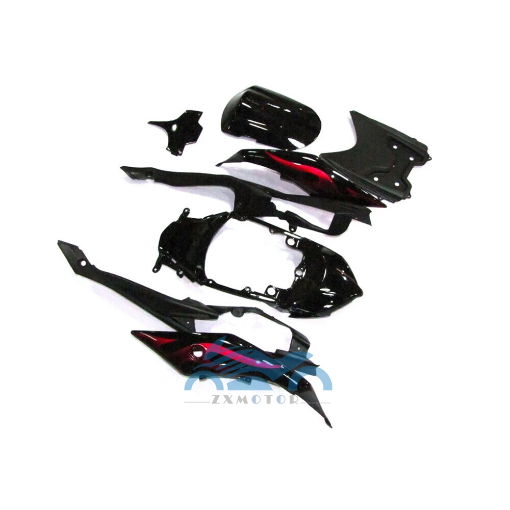 Fairing for Suzuki  GSXR600 2008-2010 GSXR750 09 08 10 GSXR 600 750 K8  Fairing Parts Red Flame Black Bodywork