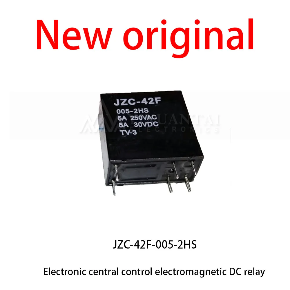 5Pcs/Lot New original  JZC-42F-005-2HS Electronic central control electromagnetic DC relay