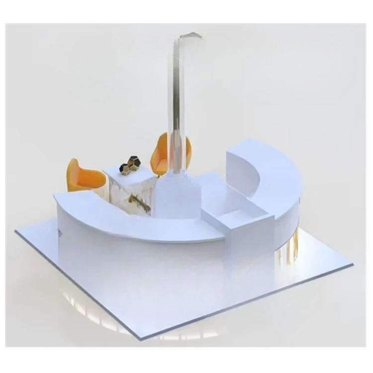Charming and exquisite women's perfume booth, cosmetic display bar with flower cover, with glass