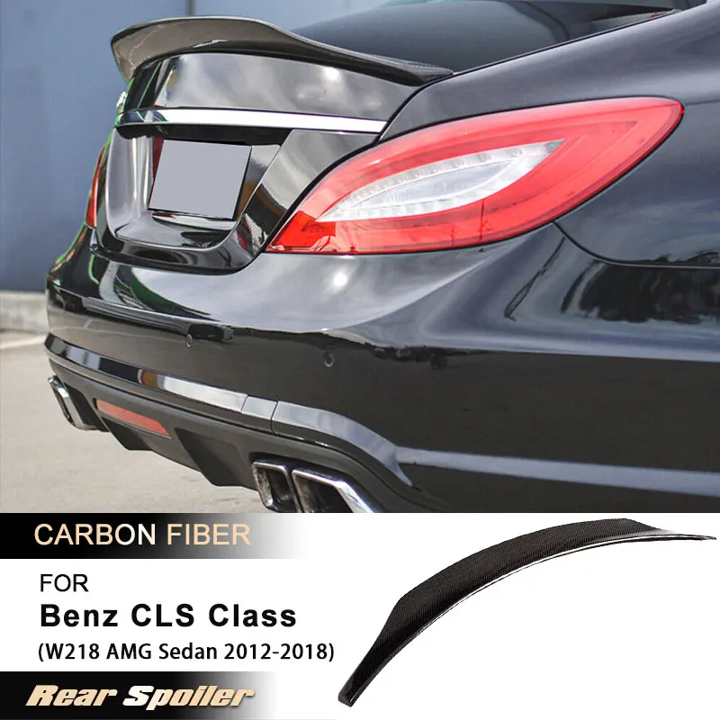 

Car Rear Trunk Spoiler Wings for Mercedes Benz CLS Class W218 AMG Sedan 2012-2018 Racing Rear Spoiler Boot Wing Lip Carbon Fiber