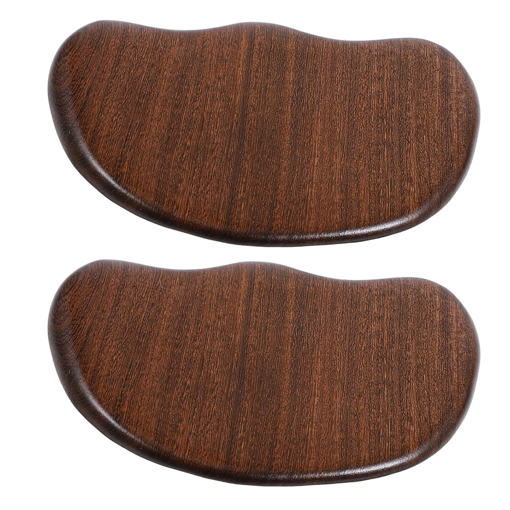 

2pcs Gua Board Compact Black Gold Sandalwood Scraper Tools Muscle Relaxation Massage Facial Wooden Scraper Tool Wooden Boards