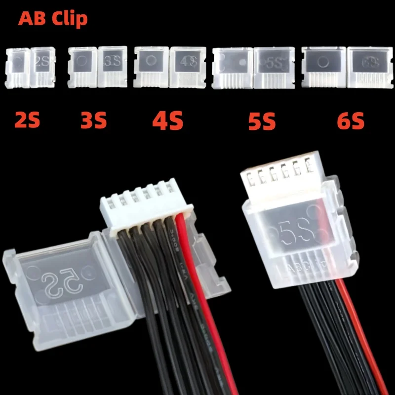 

10/20 шт./лот 2S 3S 4S 5S 6S JST-XH Защитные балансировочные штекеры (клипсы) AB для LiPo аккумуляторов RC