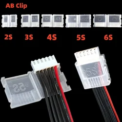 10/20pcs/lot 2S 3S 4S 5S 6S JST-XH Balanced head protection Balance Plug Savers AB Clip for Rc Lipo Battery