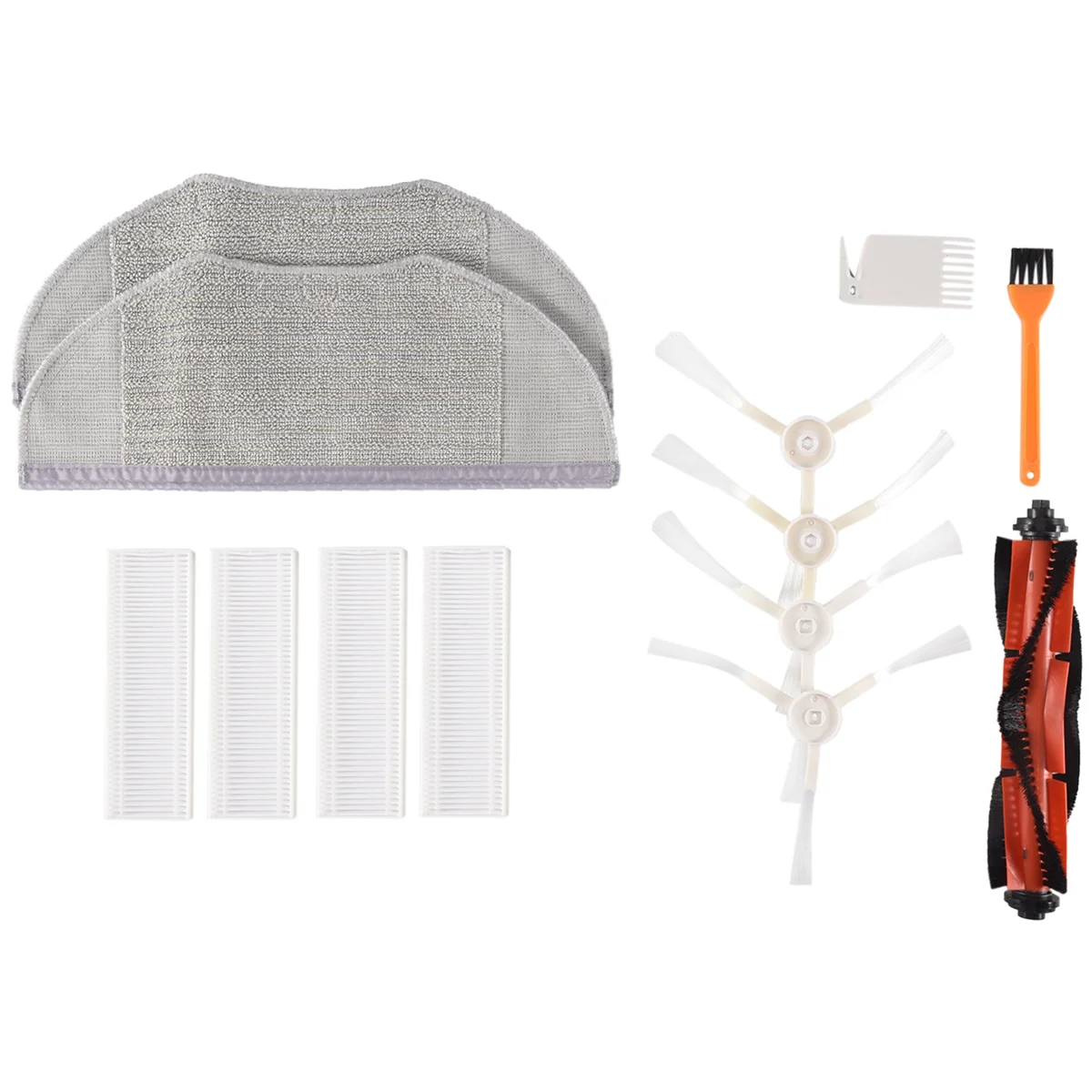 Top-r13 Buah untuk Xiaomi Mijia G1 Filter Sikat Samping Sikat Utama untuk Penyedot Debu Robot Xiaomi Mijia G1