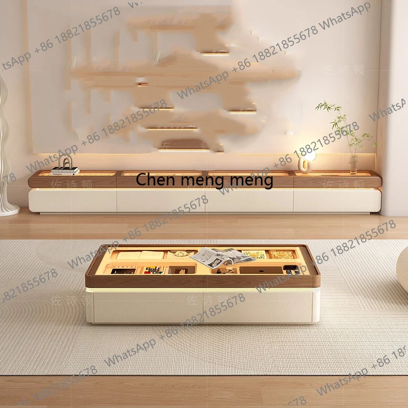 

Современная деревянная тумба под телевизор с регулируемой стеклянной столешницей, роскошная напольная подставка для ТВ в стиле фермерского дома, мебель для гостиной, аксессуары для дома